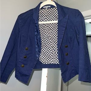 Cropped Blue Blazer